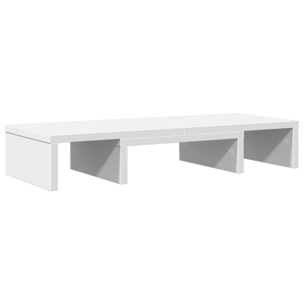 Support de moniteur | Support d'écran réglable blanc bois d'ingénierie CFW310778 - 6