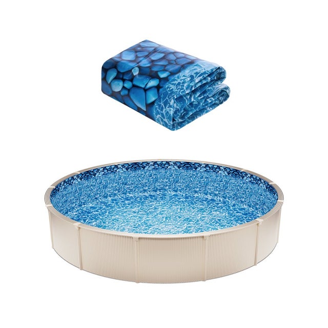 Lámina De Repuesto Para Piscina Redonda De 4.60 M De Diámetro – Color Azul, 0.25 Mm De Grosor, Resistente A UV Y Al Invierno