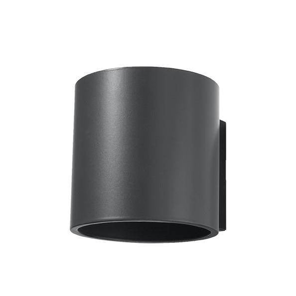 Kinkiet ścienny Orbis antracyt 1xG9x40W wym: 10 x 12 x 12 cm aluminium IP20 Sollux Lighting