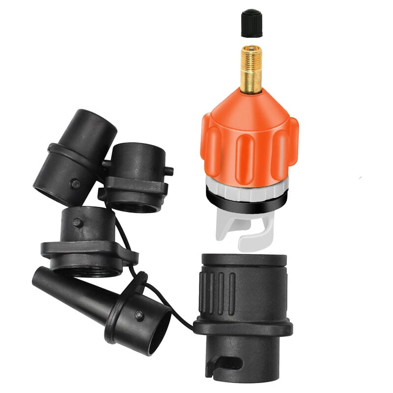 Mwrode Adaptateur De Valve De Planche à Pagaie, Connecteur De Pompe à Air électrique, Adaptateur De Gonfleur, Adaptateur De Pompe à Air Conventionnel pour Planche De Surf De Kayak(Bleu