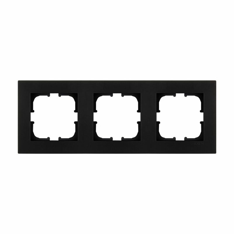 Ramka potrójna KARELL czarny metalik K103/14E EXEN