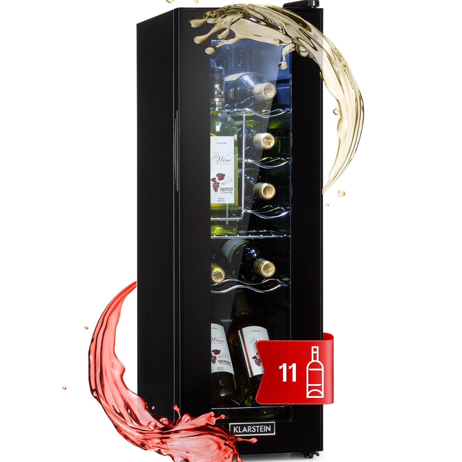 Cave à Vin Klarstein Shiraz 12 Slim Uno – 32L – 6 à 25 Bouteilles – Occasion