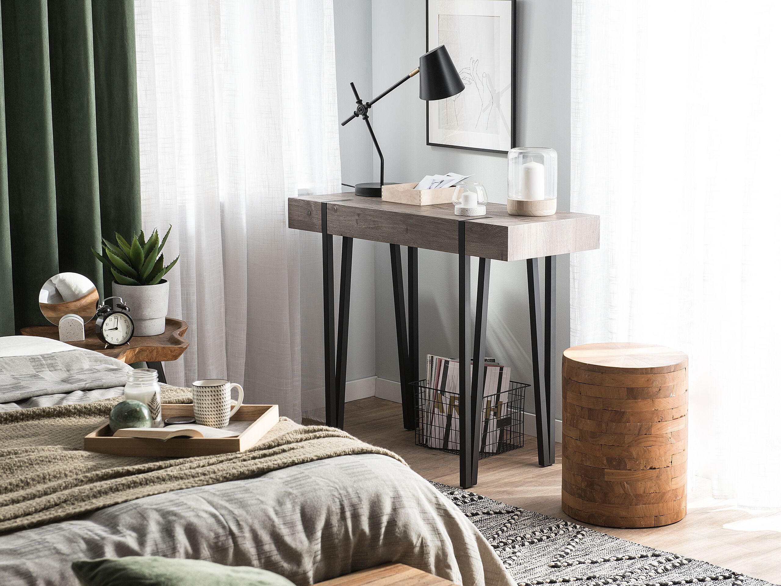 Tavolino consolle ADENA Marrone - 2