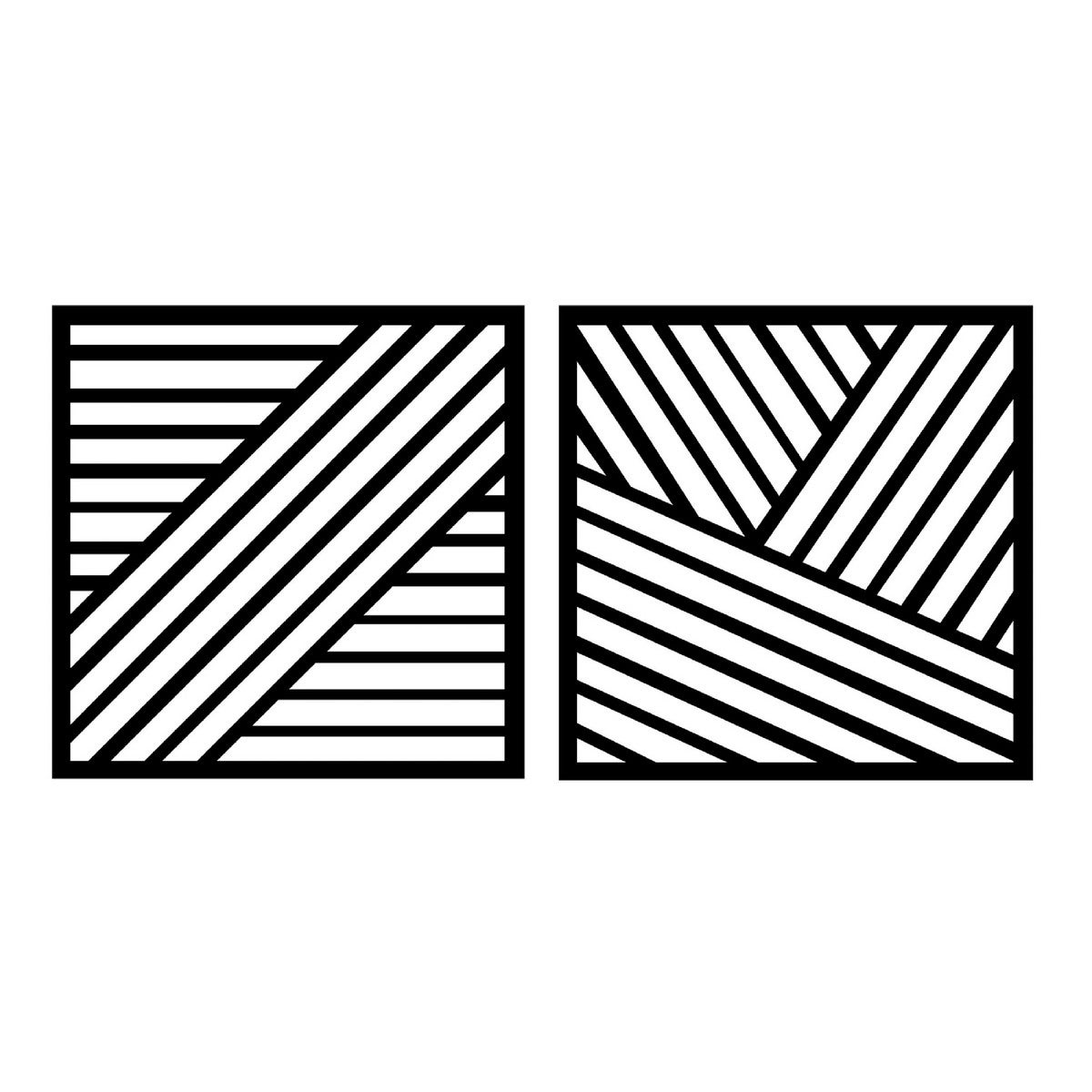 LUANCE Pince Métal ARCHI Noir/argent - 2 Pcs - 2