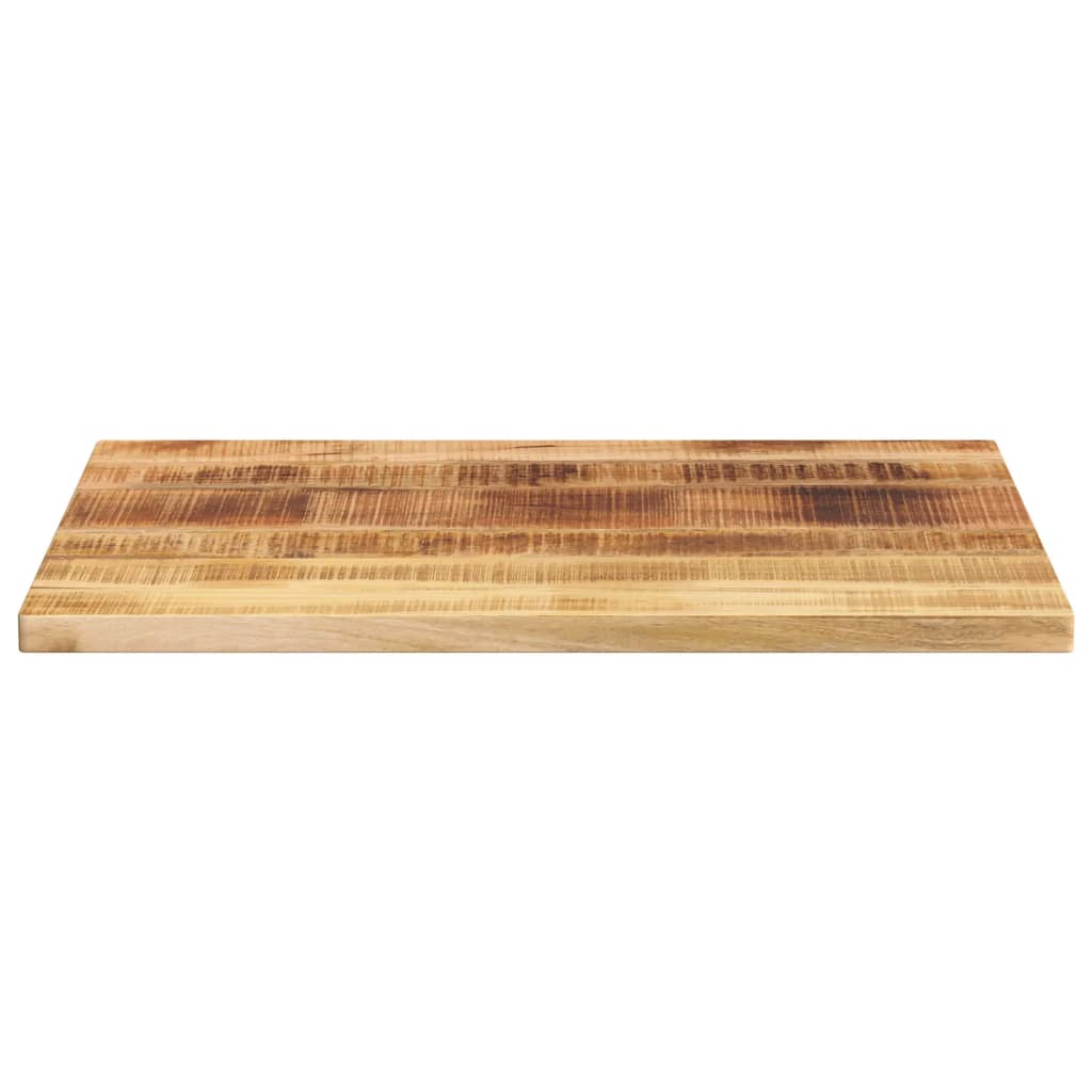 Plateau de table carré en bois de manguier massif brut 80x50x3,8cm- COMFORTXL - 3