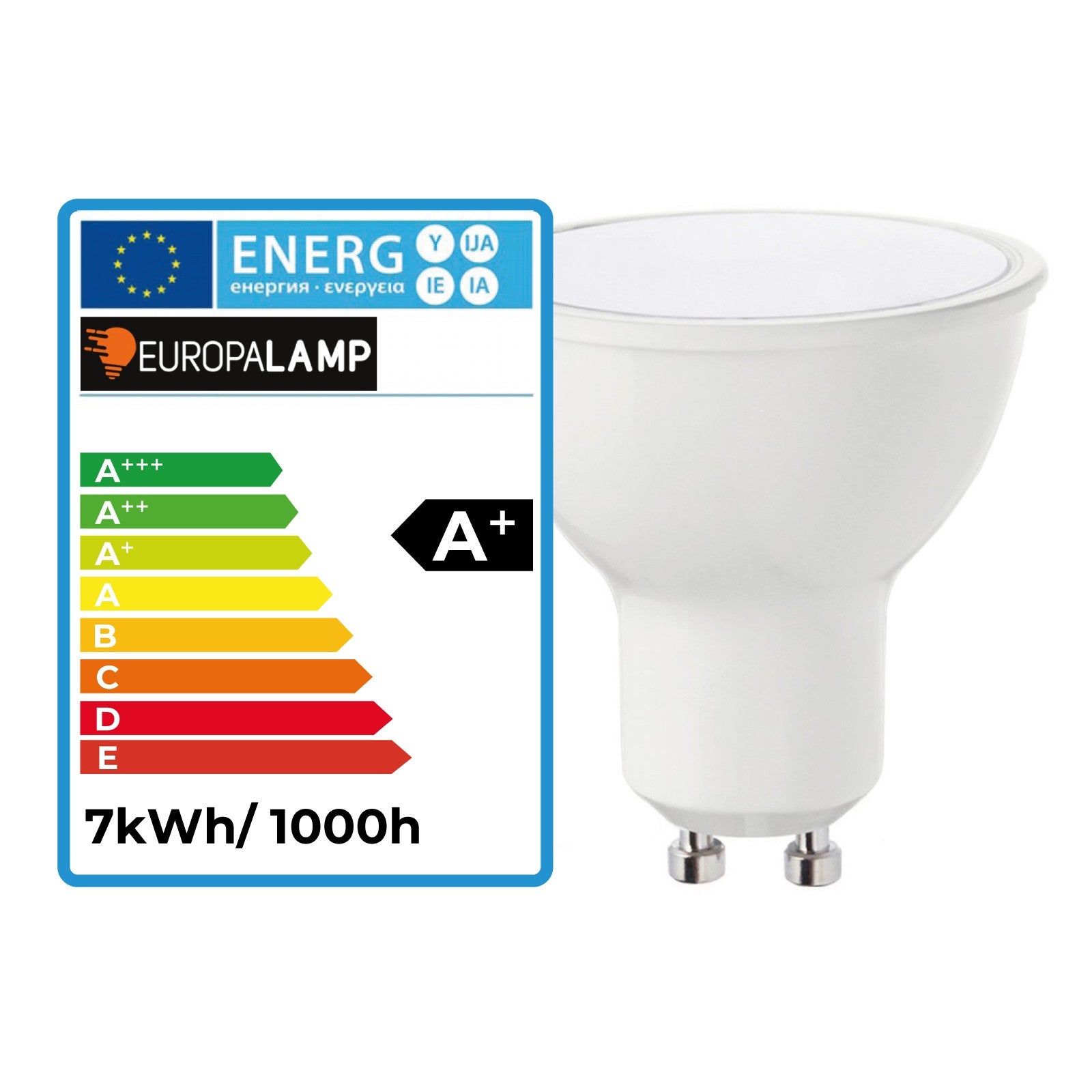20 Spots encastrables orientables Noir Matt avec GU10 LED de 7W eqv. 56W Blanc Neutre 4500K - 5