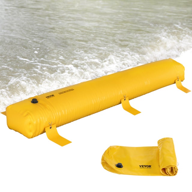 Barrière contre les inondations,VEVOR 3,7m de longueur x 30,5 cm de hauteur,alternative au sac de sable,barrière d'eau pour les inondations avec un