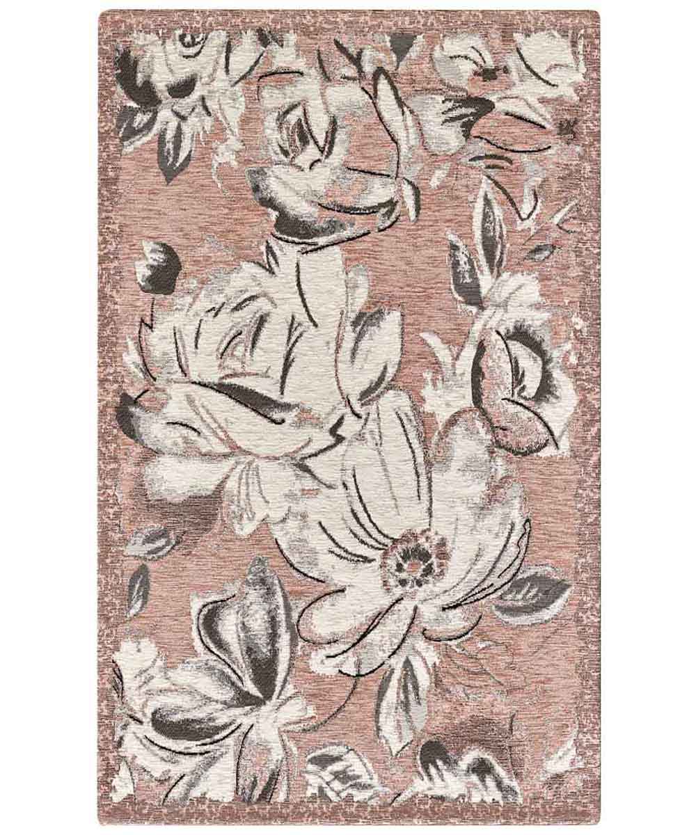 Dywan welurowy antypoślizgowy ASTER, 115 x 175 cm, różowy | GalleriaFarah1970