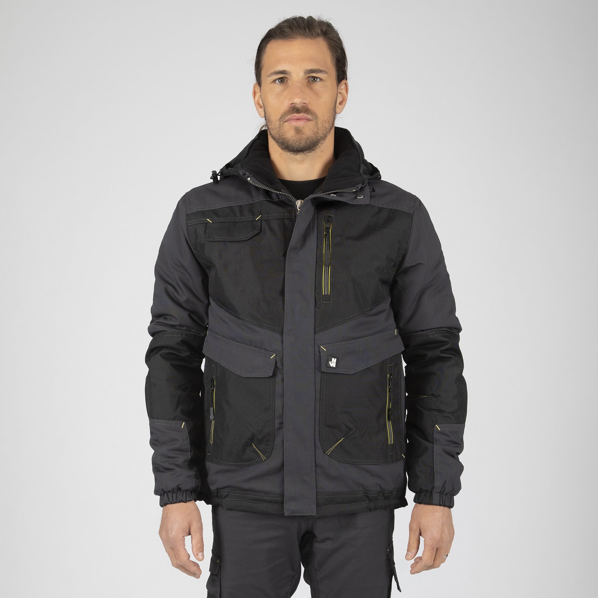 LILIAN - BLOUSON DE TRAVAIL - 1283 Gris , Noir S - 2