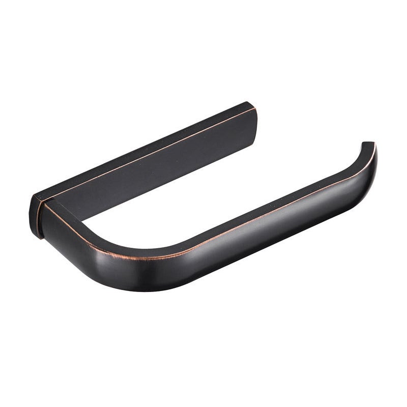 Uchwyt ścienny na papier toaletowy, odpowiedni do łazienki, kuchni, biura itp., 195 x 88 x 26 mm (czarny)