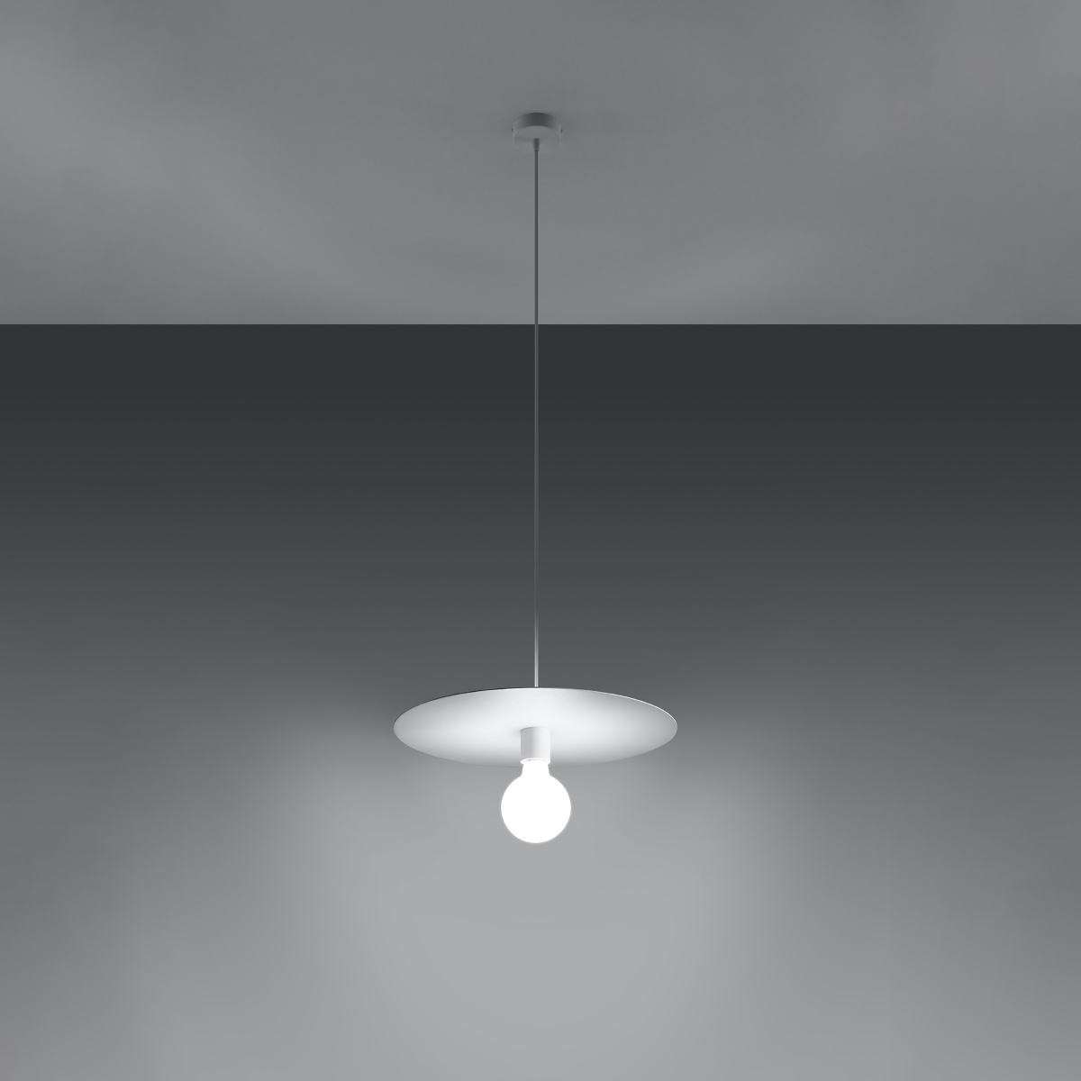 Lampa wisząca FLAVIETA biała LED 3000K - 40x40x105cm Sollux