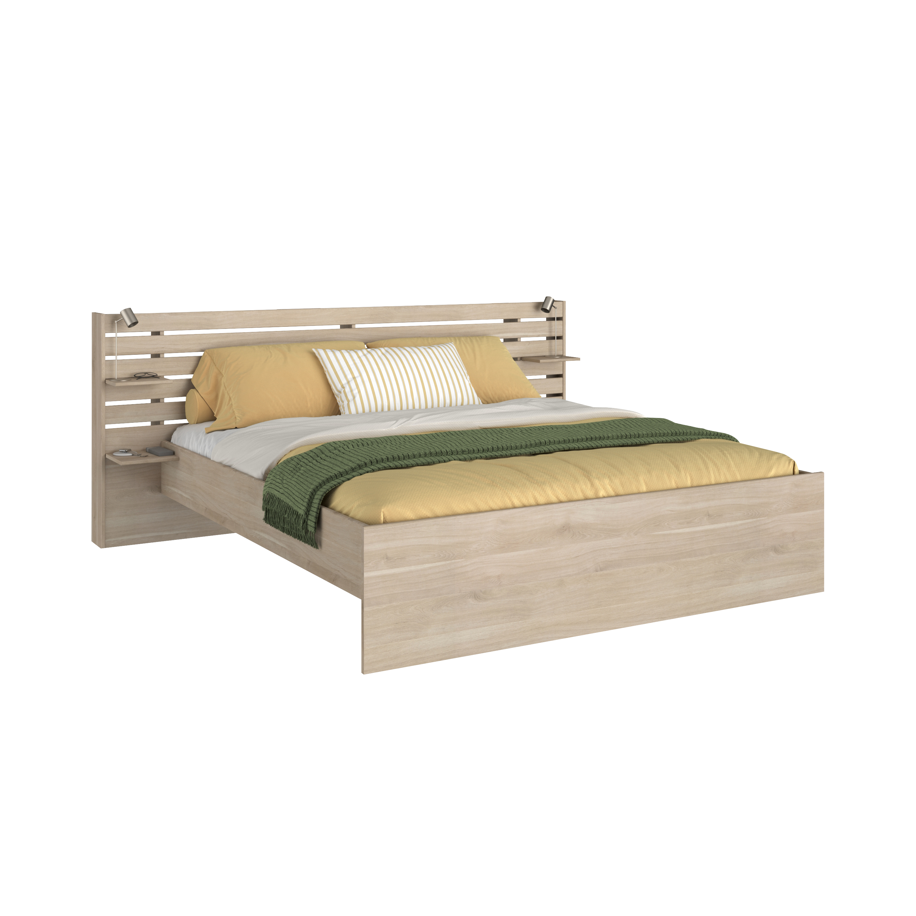 Lit avec tiroirs de rangement en option Palmyre-160 x 200 cm- - 3