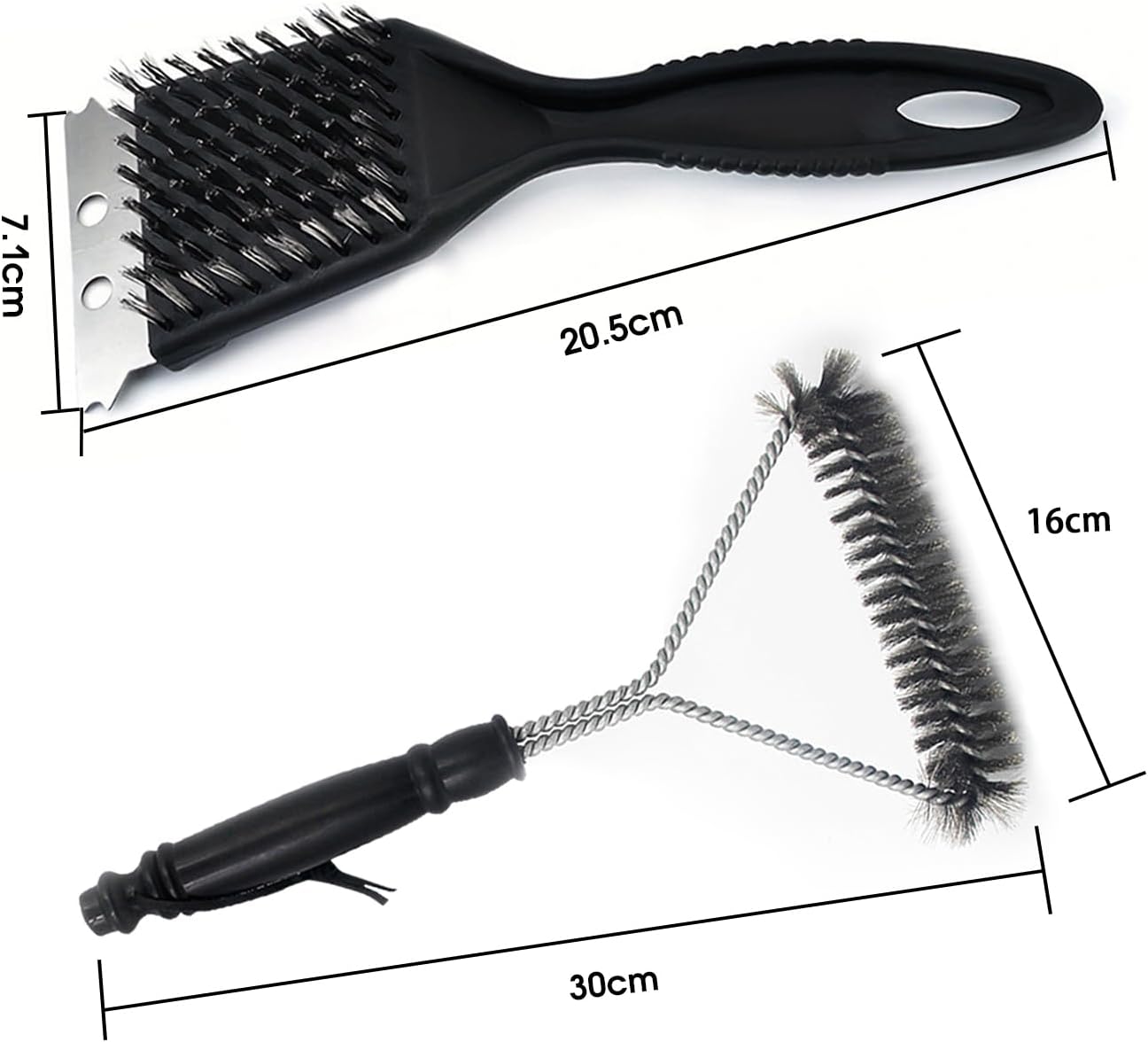 Brosse Barbecue 2 En 1 Avec Grattoir - Brosse Métallique Nettoyage Grille Inox Durable