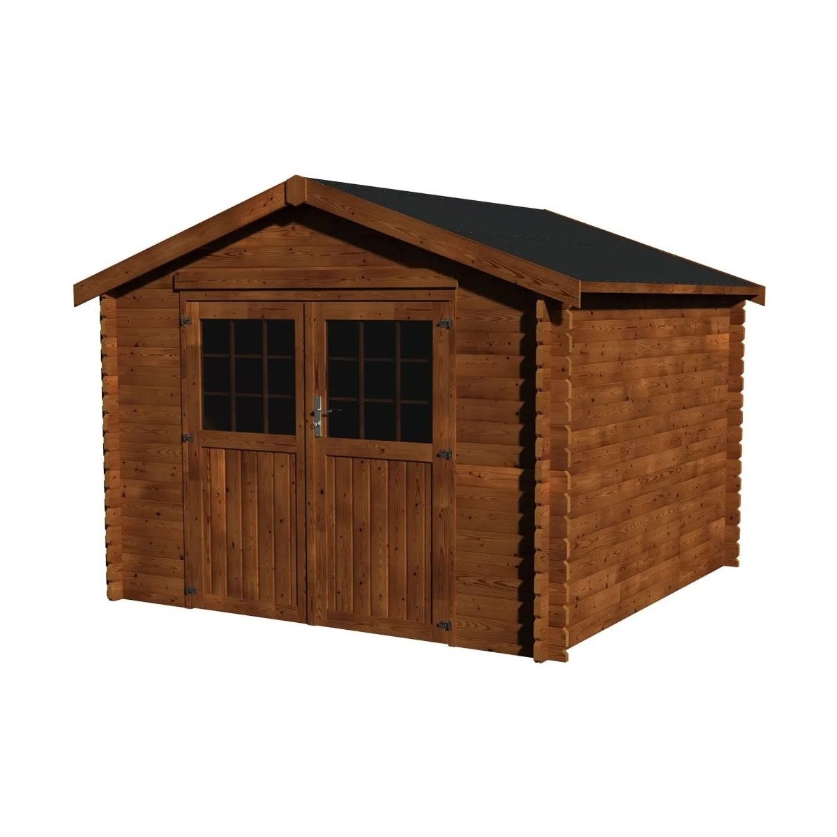 Casetta da giardino in legno Patty 200x118 - Pino grezzo non trattato | Leroy Merlin