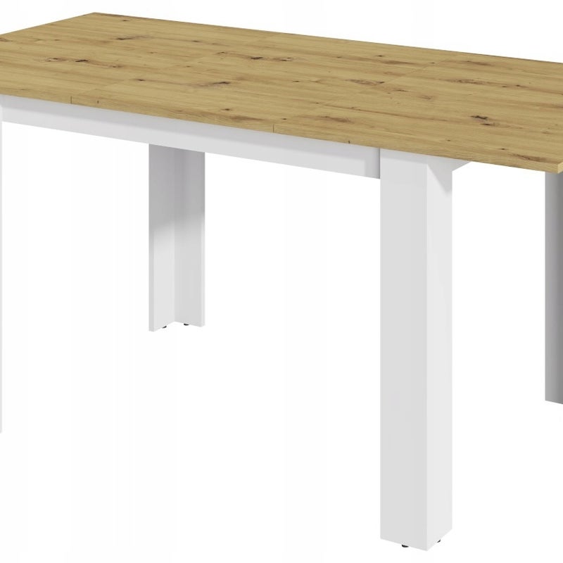 Stół rozkładany KONGO EXT 170X80 dąb artisan biały