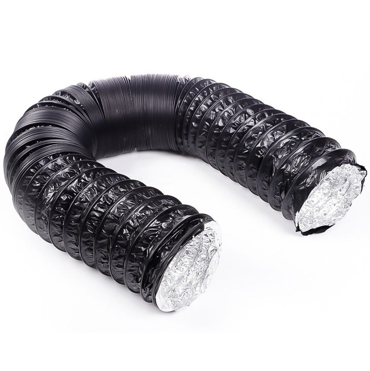 Tuyau d'évacuation Flexible Combi en Aluminium et PVC Ø 102 mm x 3 m - Idéal Pour Hotte Aspirante, Ventilateur, Extracteur de Fumée en 100 mm - DN100 - 3