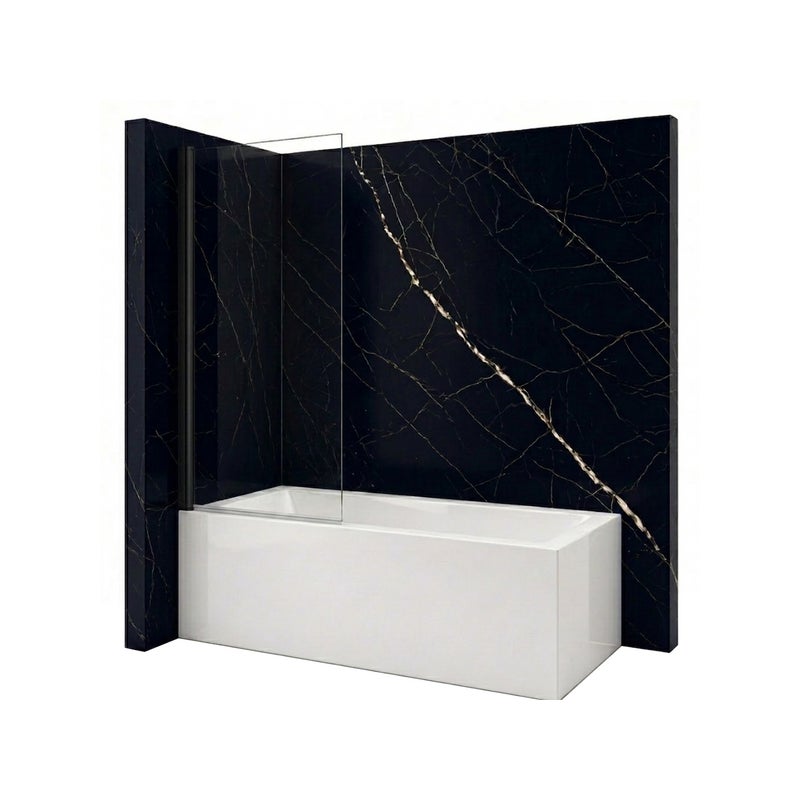 SILLA Parawan nawannowy ASTON 1-skrzydłowy 80x150 cm Fix Czarny