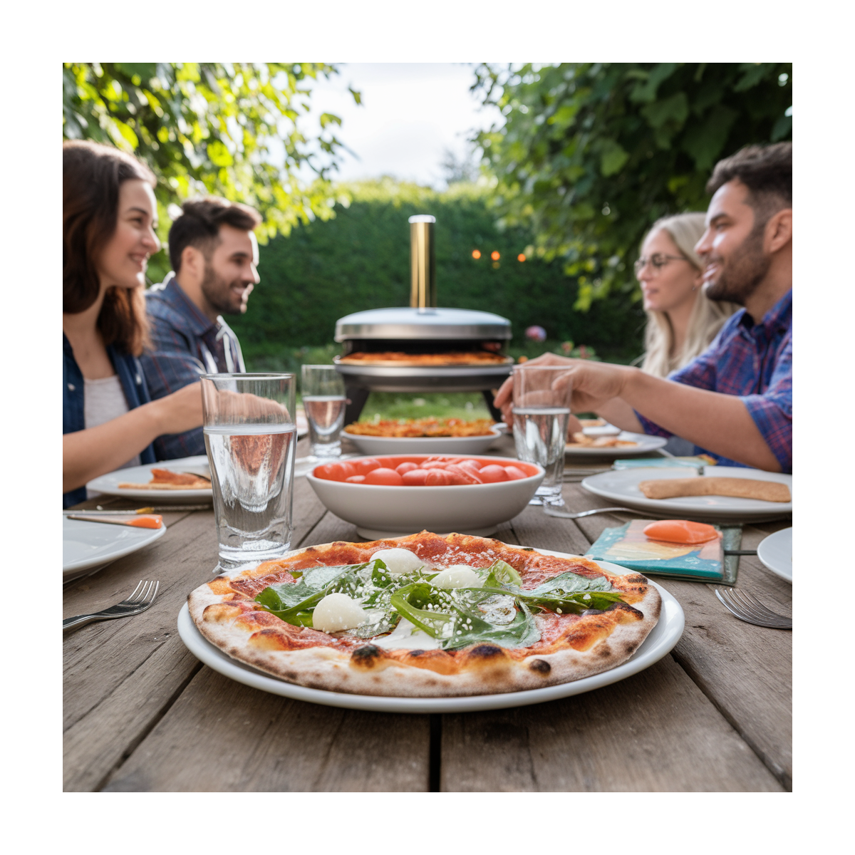 Pelle à Pizza Inox 10 Pouces - Poignée Anti-Chaud - Pour Four Et Grill - Linian