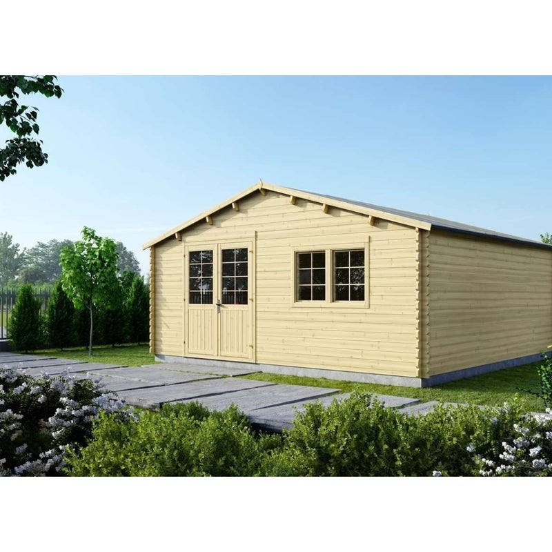 Domek ogrodowy ALTANKA 36 m2 - 6x6 m - 40 mm, drewniany, DOM749, 1 szt.