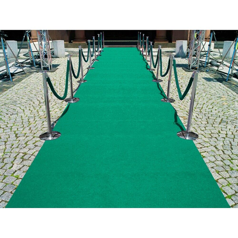 Tapis Coureur 200x800 Cm Vert Antidérapant Moquette Foires Boutique Escaliers - 4