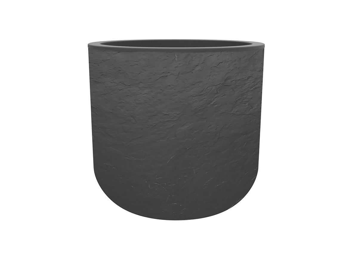 Fioriera Plastia Modello Narcis – Diametro 40 Cm, Colore Antracite, In Plastica Resistente Per Esterni/Interni