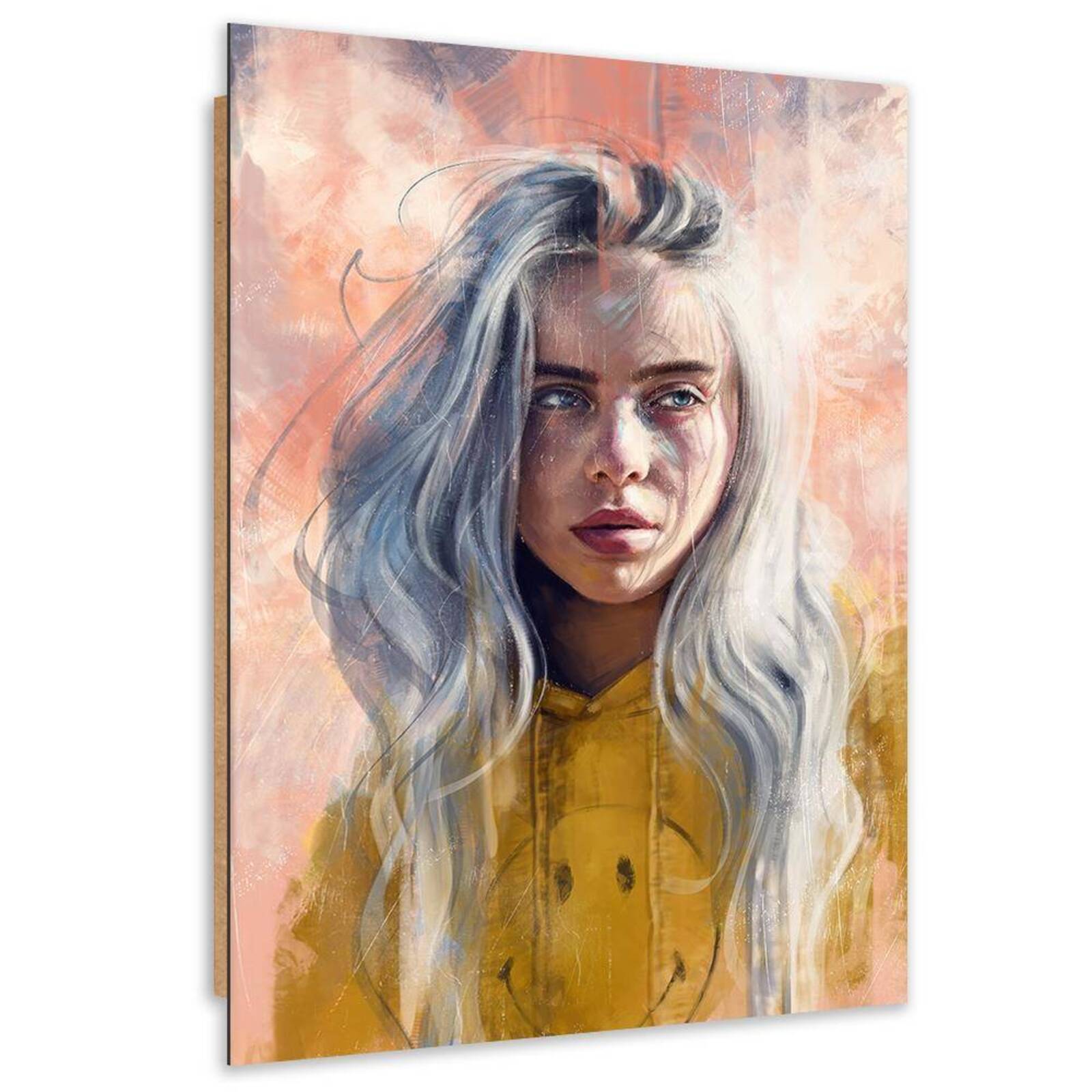 Emmena - Tableau Pop Star En Bois 30 X 40 Cm - Décoration Murale Unique Et Artisanale