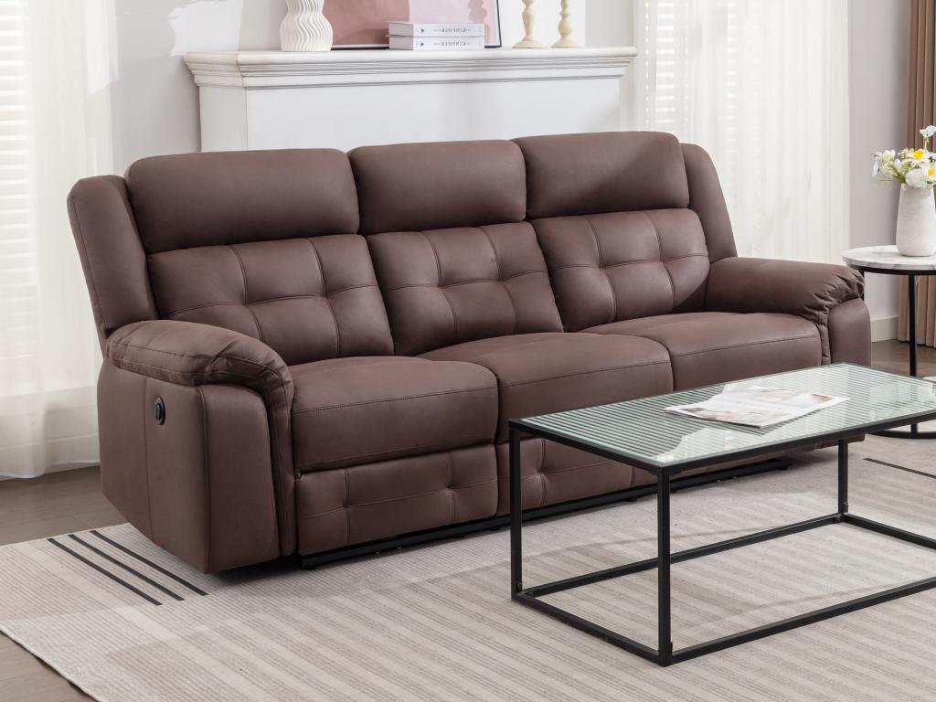 Canapé cuir relax 2 ou 3 places pas cher
