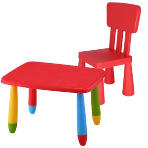 Tavolino Basso In Plastica Acan Tradineur Rosa Per Bambini | 53x44 Cm H42 | Per Interno E Esterno, Giardino E Soggiorno