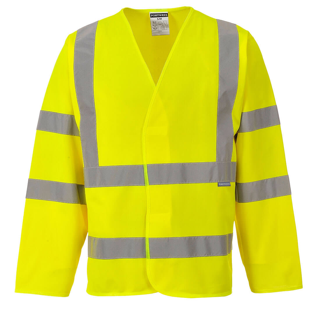 Gilet haute visibilité Portwest baudrier double ceinture manches longues Jaune XXL - XXXL - 3