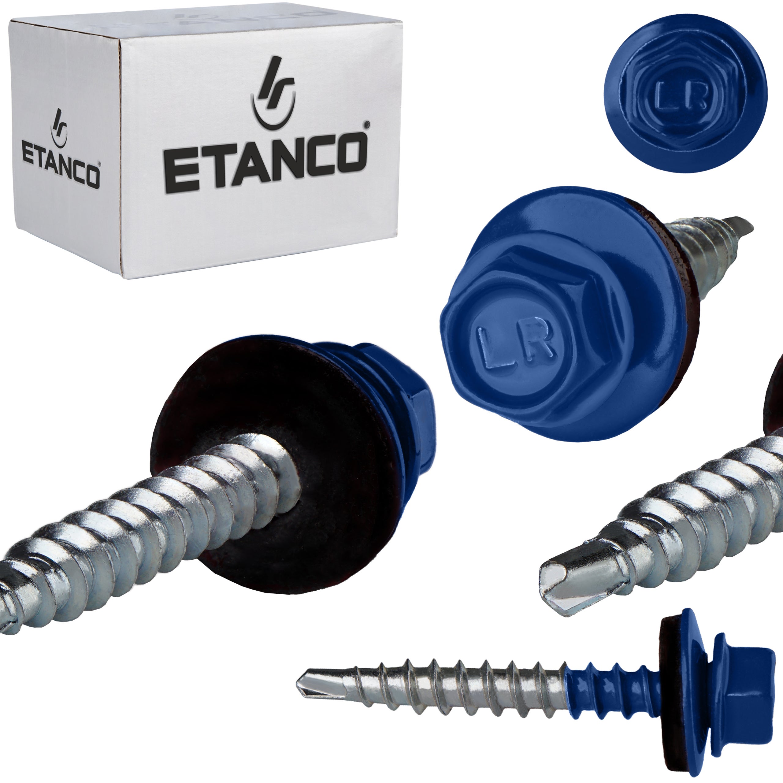 Wkręty farmerskie Etanco GTF2 4,8x35 mm RAL 5010 250szt