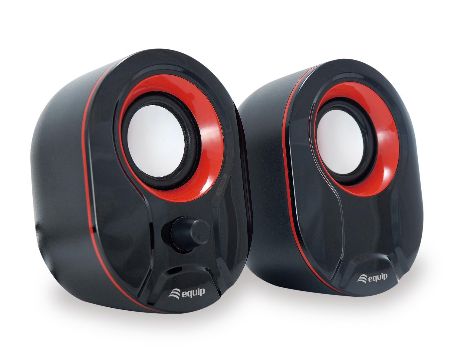 Equip 245332 Altavoz Alámbrico 3 W Negro/Rojo , Leroy Merlin