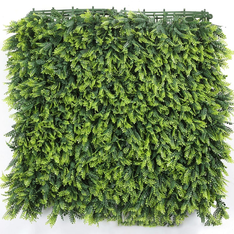 Sztuczny żywopłot 50 cm x 50 cm, ochrona i prywatność w ogrodzie, ściana ze sztucznej trawy, ochrona przed promieniowaniem UV (1 szt.)