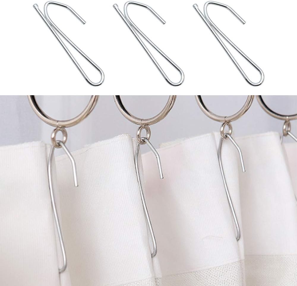 2 Ferma Tenda In Metallo A Forma Di U, Ganci Per Tirafondi, Lega Alluminio Lucido, 16 Cm, Con Viti E Tasselli, Multiuso - 4