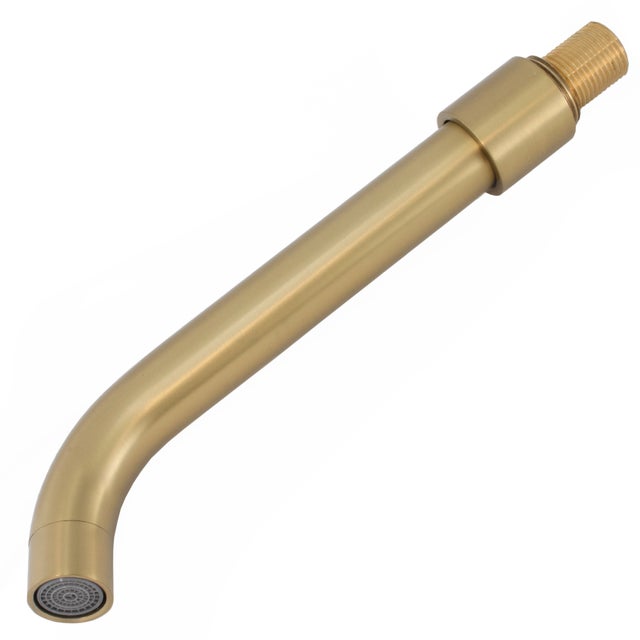 Valaz Bec rond 21CM en or mat avec protection PVD et filetage 1/2
