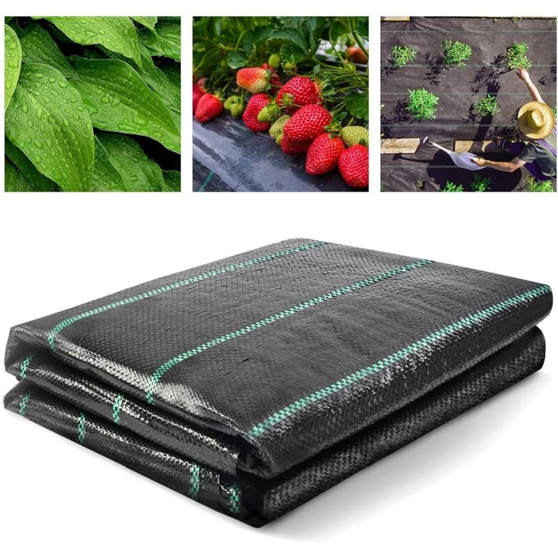 Tkanina ściółkująca 2x5M, geowłóknina do ściółkowania chwastów, odporna na promienie UV