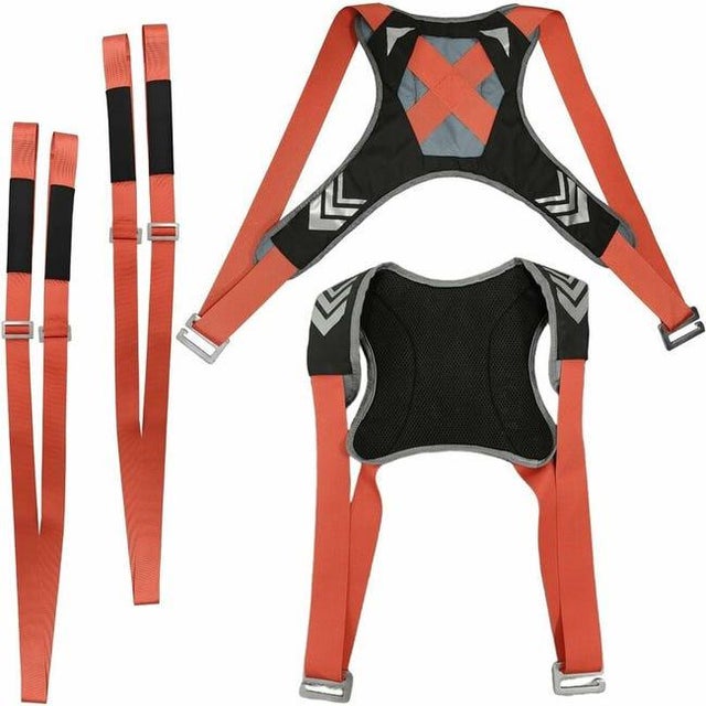 Sangles De Déménagement Réglables - 2 Pièces Avec Gants - Port De Meubles, Boîtes, Matelas - Capacité 75kg/pièce