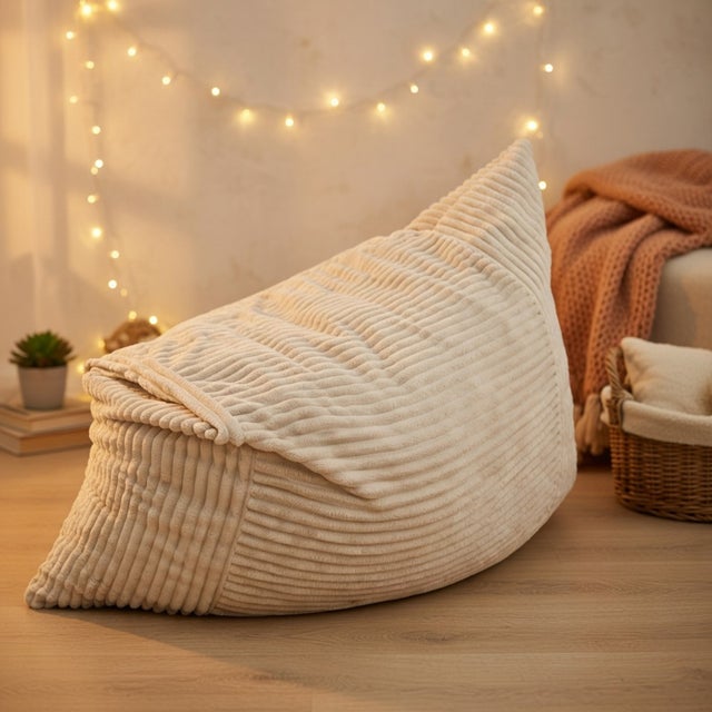 Fauteuil bean bag convertible oversized confortable pour détente en famille