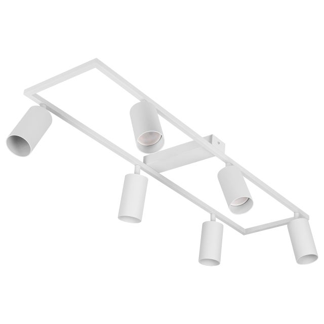 Lampa sufitowa żyrandol Bumo 6x LED GU10 80cm oprawa ruchoma biała MasterLED