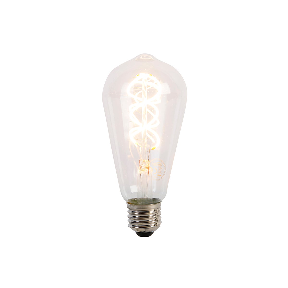 Żarówka LED E27 spiralny filament ST64 5W 400lm 2200K