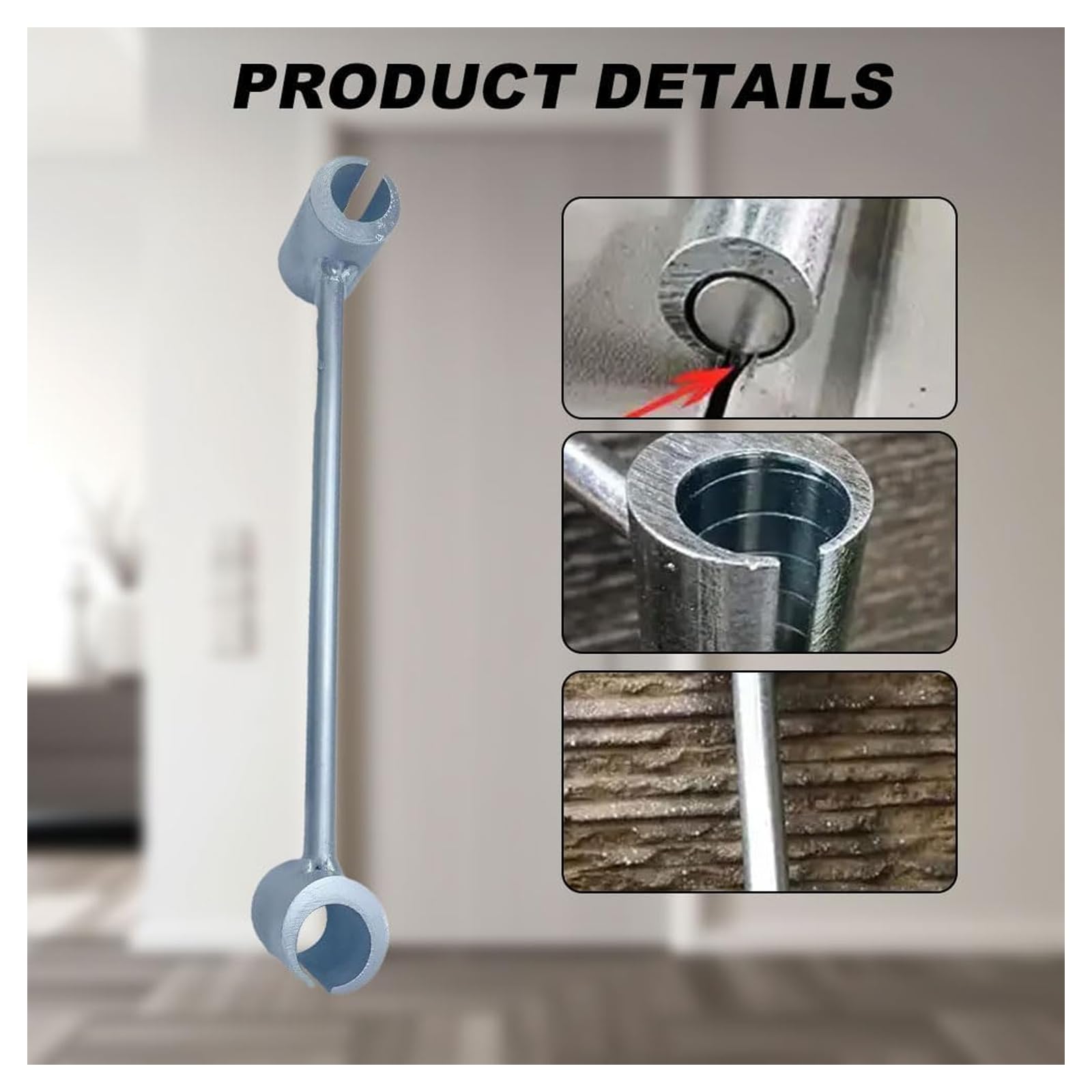 Clé De Réglage Pour Charnières De Porte 270mm Argent - Outil Métallique Pour Bricolage