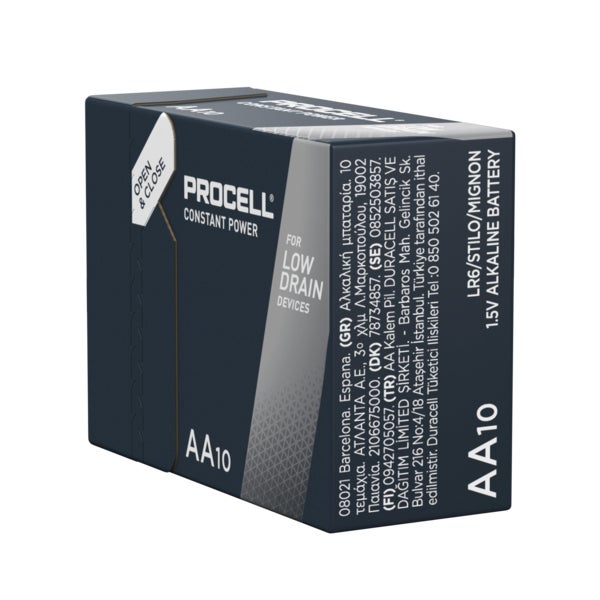 DURACELL - PILE ALCALINE PROCELL 1.5 V LR06/AA - 10 pcs - 4