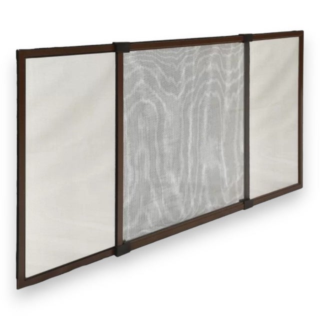 Zanzariera a pannello estensibile marrone per esterno e interno - 40x50 cm