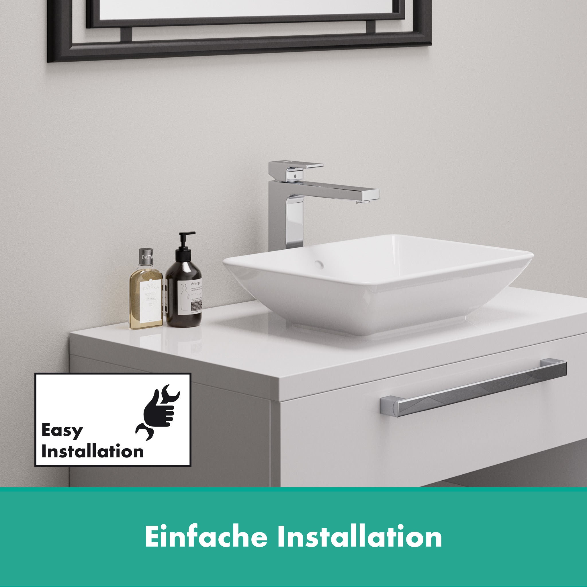 Mitigeur lavabo HANSGROHE Vernis Blend 70 Noir mat avec tirette et vidage synthétique - 8