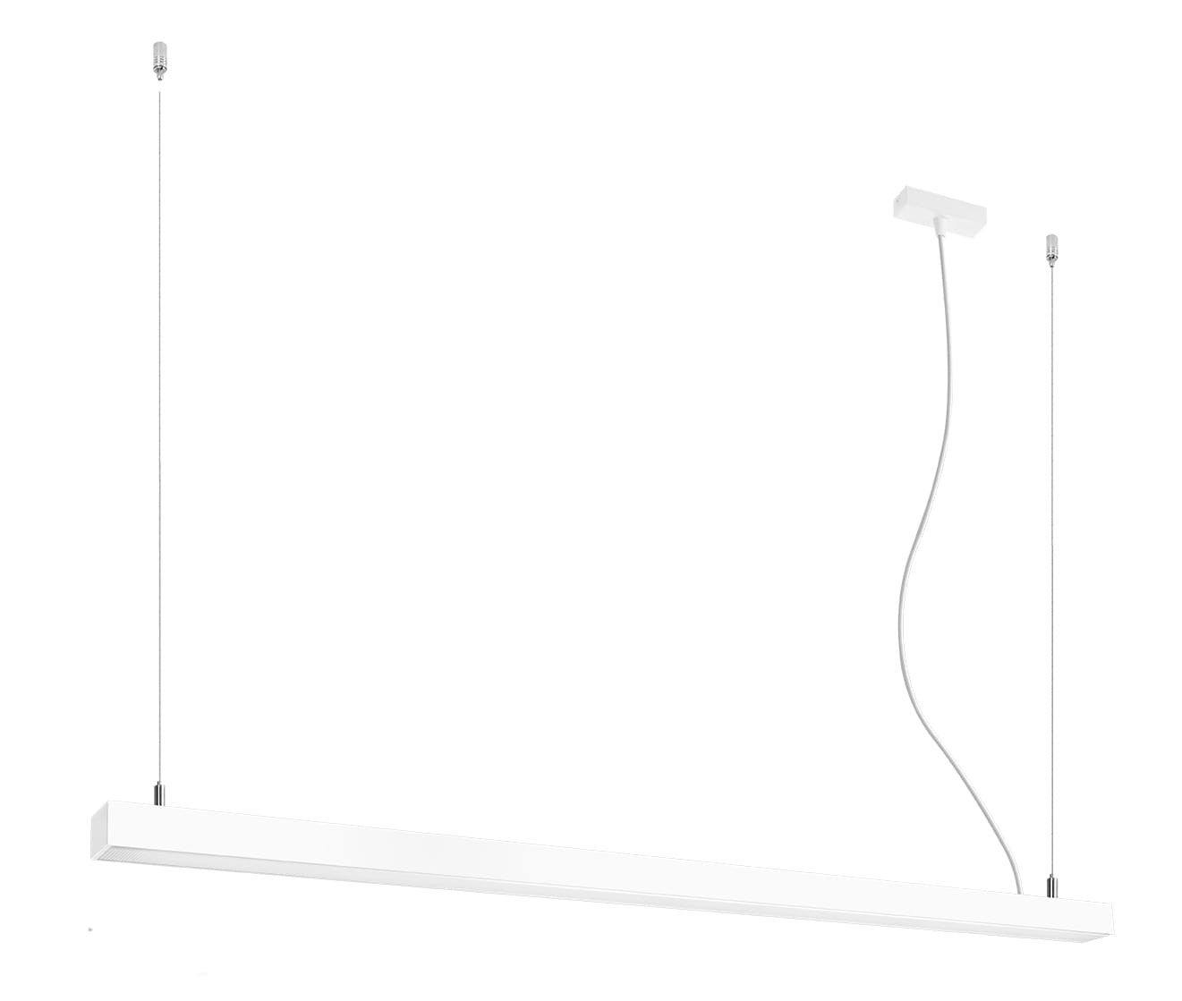 Lampa wisząca Pinne biała LED 48W 3000K 7200lm wym: 150 x 145 x 5,5 cm metal Thoro Lighting