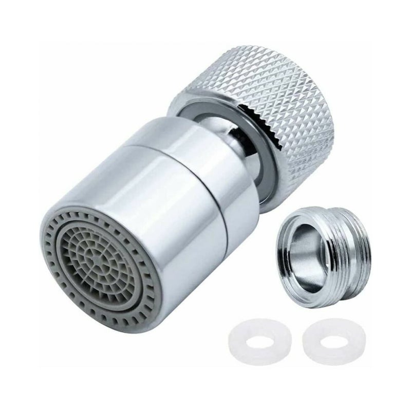 Mosiężny perlator miksera, obrotowy 360°, 2 regulowane tryby, filtr do miksera kuchennego z adapterem wylewki - do miksera