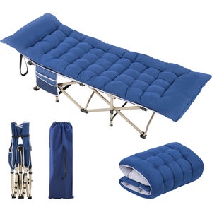 JTANGL Lit de camp pliant avec matelas à 2 côtés de 3,3 pouces, lits de JTANGL Lit de camp pliant avec matelas à 2 côtés de 3,3 pouces, lits de