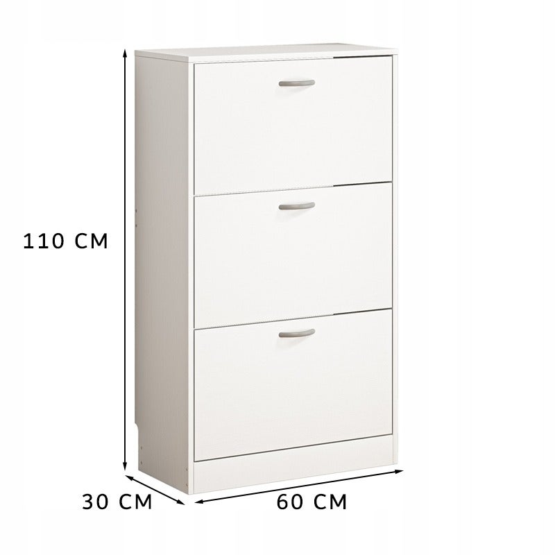 Szafka na buty do przedpokoju 3 drzwi nowoczesna loft 110 cm - 7