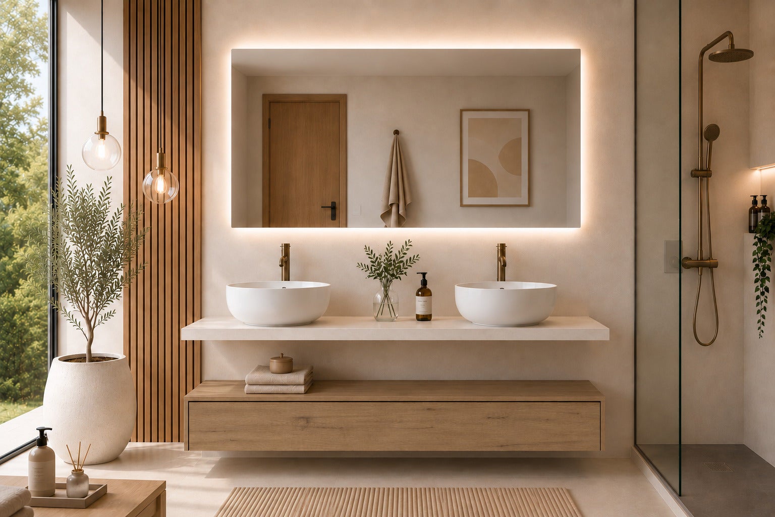 Mobile bagno componibile CERDEÑA senza specchio con modulo e piano top ...
