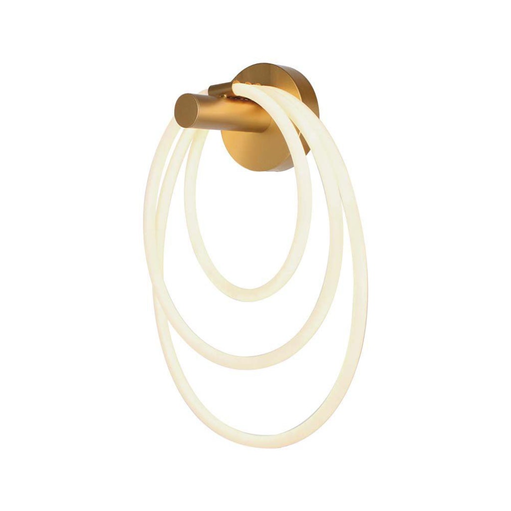 Lampa ścienna LED 14W 350*180*500mm Metal i silikon Kolor złoty 3000K