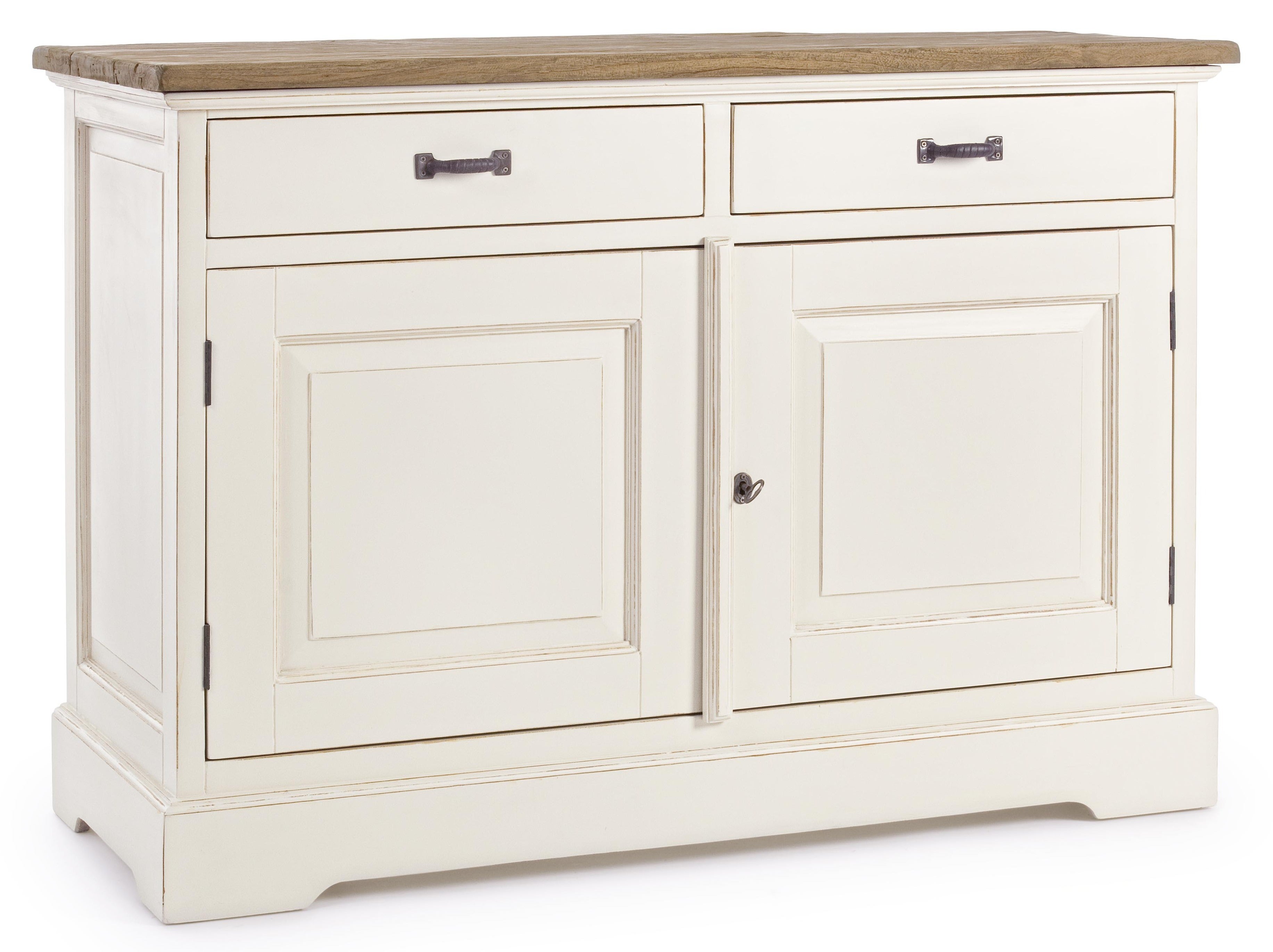 Grand Buffet Art Déco Wood Wood Années 30/40 - Bois, 2 Portes, 2 Tiroirs - à Restaurer